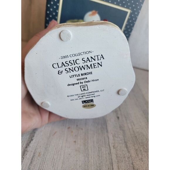 Lang 2005 classic hello little bird snowman Xmas home decor - Picture 9 of 9